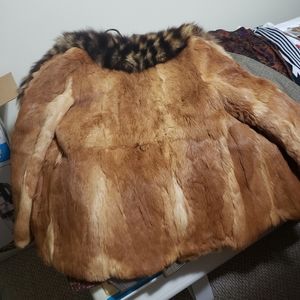 SOLD SOLD Genuine Rabbit Fur Coat